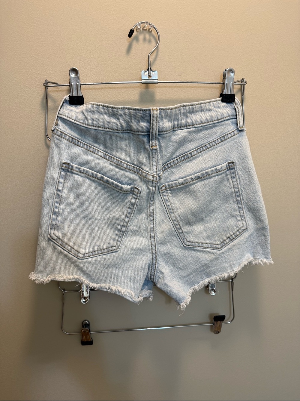 Old Navy Light Blue Washed Denim Cutoff Shorts